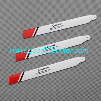 wltoys-v931-AS350-XK-K123 helicopter parts Main blades (red-white) - Click Image to Close
